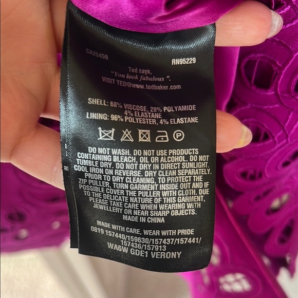 Ted Baker Sleeveless Dress with Lace Details - Picture 8 of 8